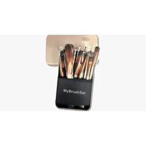 12 Piece Bare Bronze Brush Set (Ships From USA)