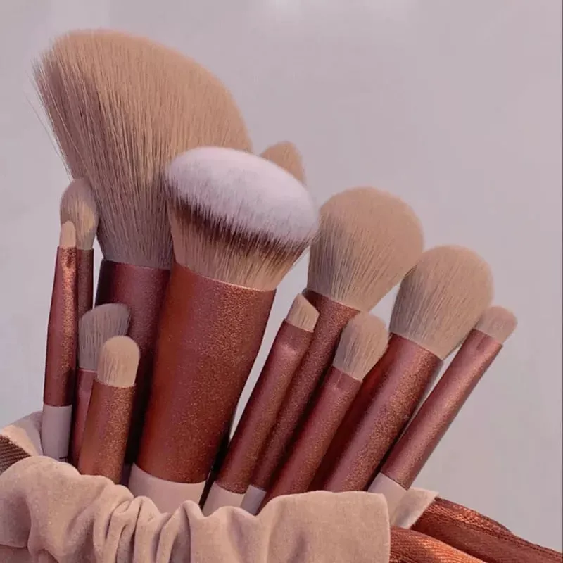 13pcs Soft Fluffy Makeup Brushes Set For Cosmetics Foundation Blush