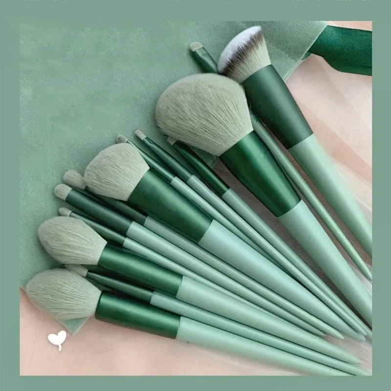 13pcs Soft Fluffy Makeup Brushes Set For Cosmetics Foundation Blush