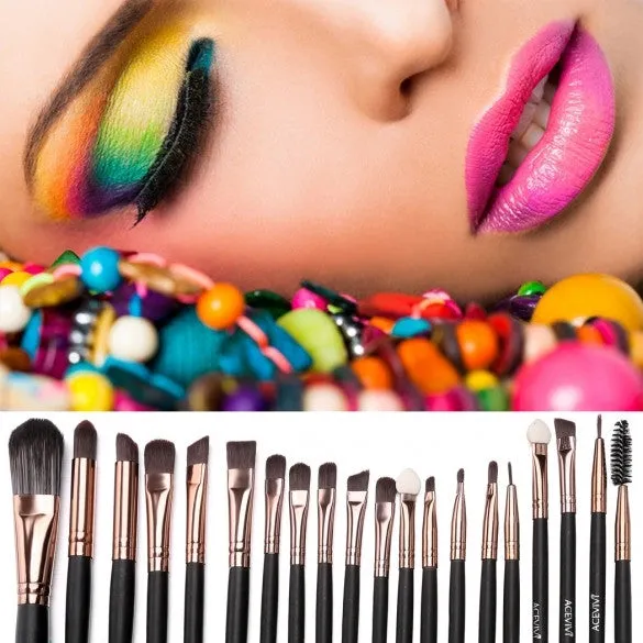15 Colors Makeup Face Cream Concealer Palette   20 PCS Powder Brushes   Carrying Bag