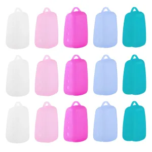 15 Pcs Toothbrush Cover Caps Silicone Toothbrush Head Covers Toothbrush Protective Cases for Travel and Home