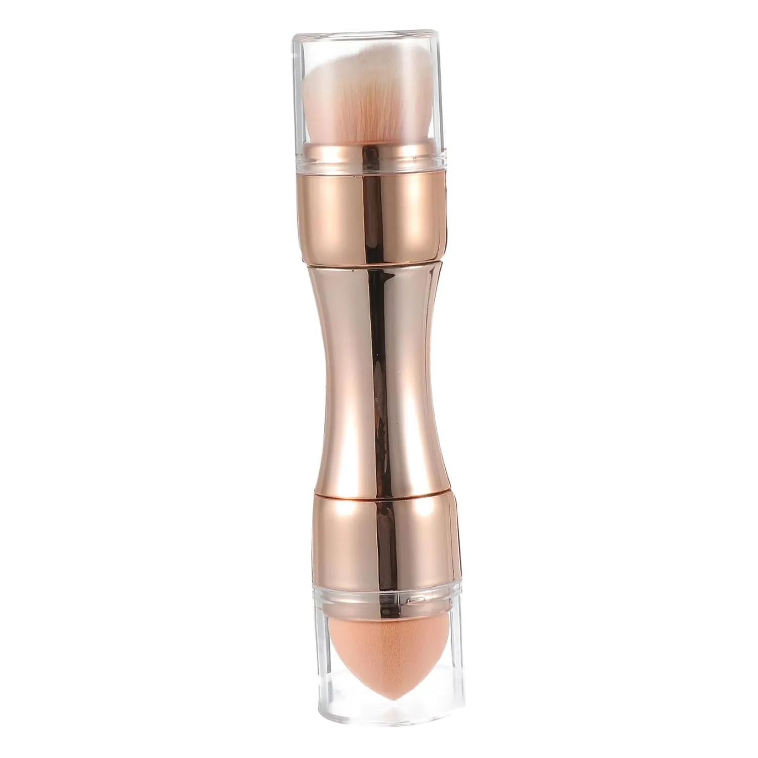 1pc Dual Ended Makeup Brush for Women Blush Loose Powder Brush Portable Tool Beauty Sponge for Daily Makeup Use Travel