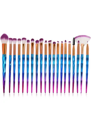 20Pcs/Kit Diamond Makeup Brushes Set Powder