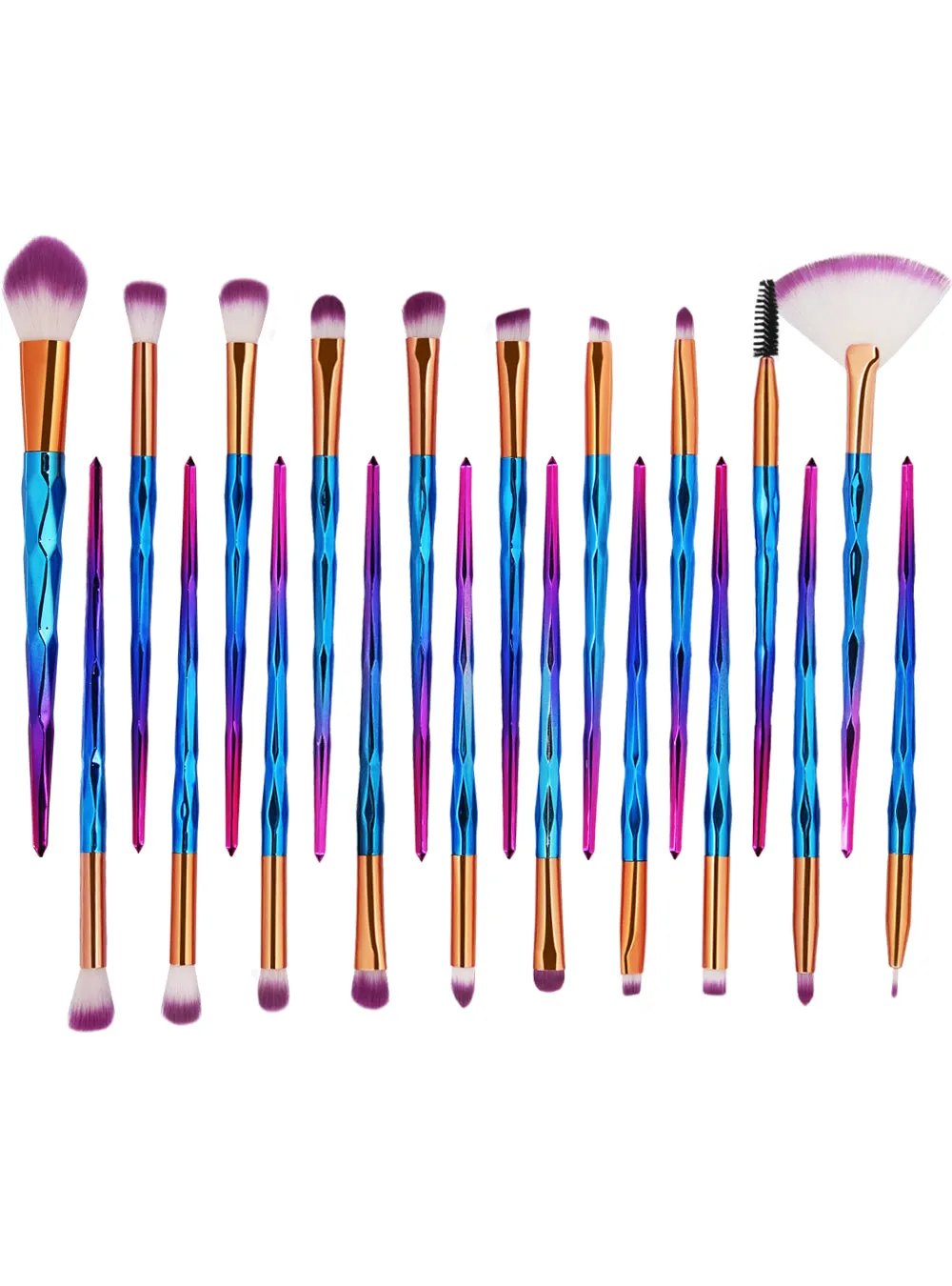 20Pcs/Kit Diamond Makeup Brushes Set Powder