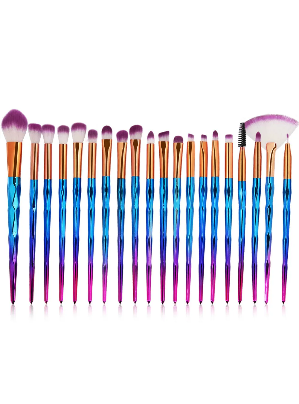 20Pcs/Kit Diamond Makeup Brushes Set Powder
