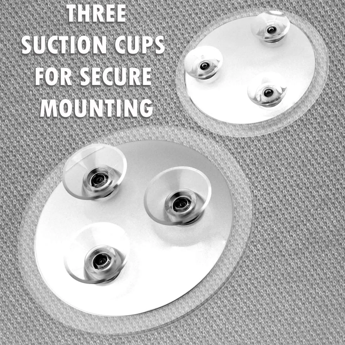 20X & 15X Magnifying Mirror Set Combo with 3 Suction Cups Each - Compact & Travel Ready - 6-Inch & 4-Inch Wide 15X & 20X Spot Magnifying Mirror Set