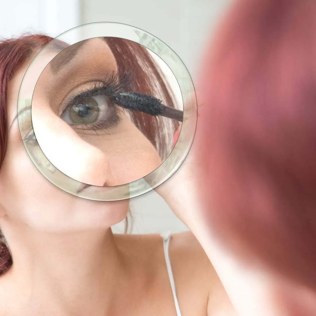 20X & 15X Magnifying Mirror Set Combo with 3 Suction Cups Each - Compact & Travel Ready - 6-Inch & 4-Inch Wide 15X & 20X Spot Magnifying Mirror Set