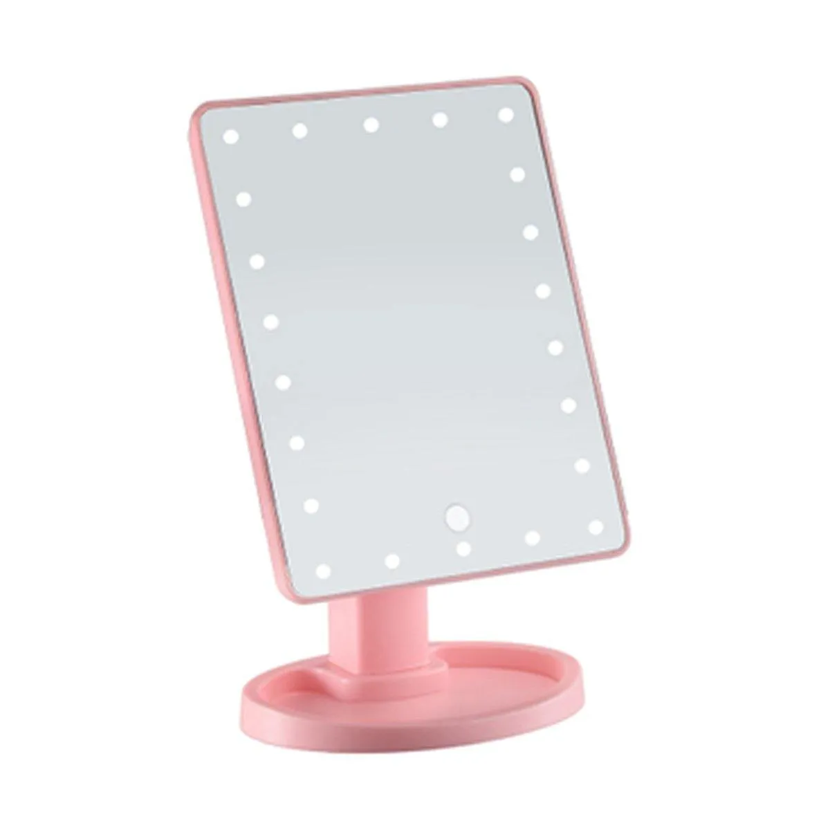 22 LED Lighted Vanity Touch Screen  360° Rotating Cosmetic Makeup LED Mirrors