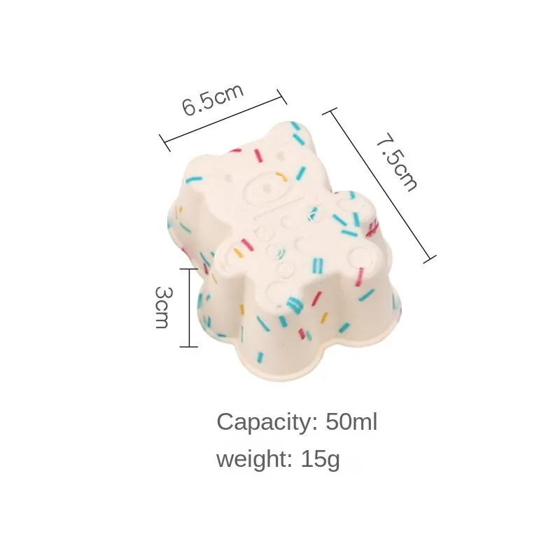 2pcs Creative DIY Macron Candy Color Silicone Cake Cup Household Baking Mold