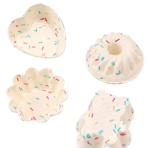 2pcs Creative DIY Macron Candy Color Silicone Cake Cup Household Baking Mold
