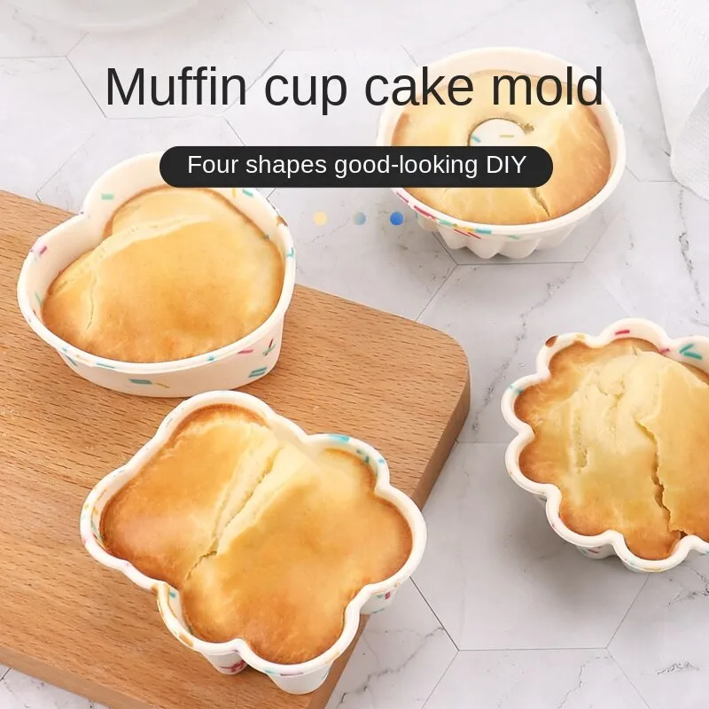 2pcs Creative DIY Macron Candy Color Silicone Cake Cup Household Baking Mold