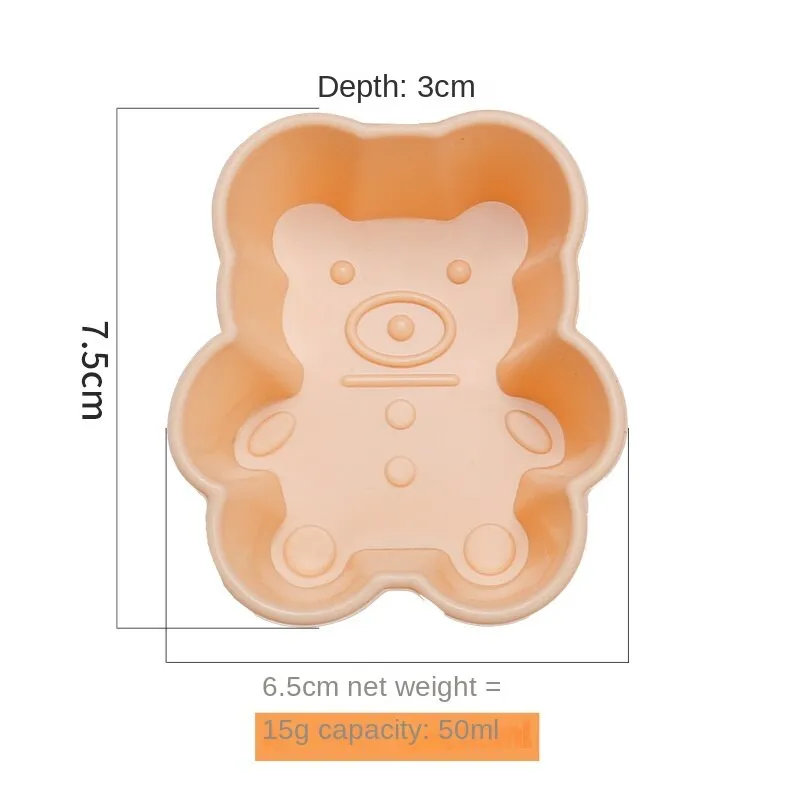 2pcs Creative DIY Macron Candy Color Silicone Cake Cup Household Baking Mold