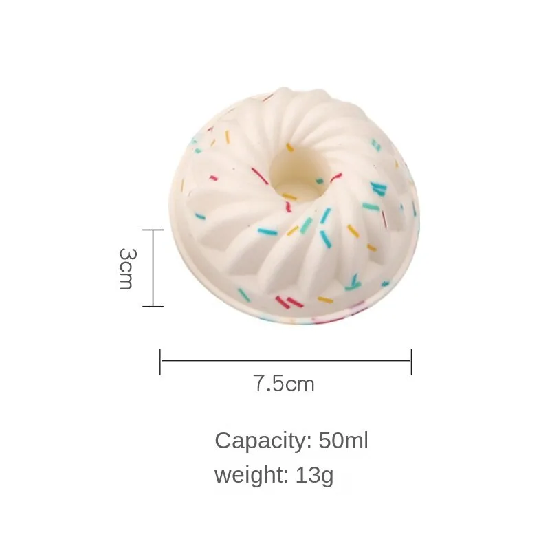 2pcs Creative DIY Macron Candy Color Silicone Cake Cup Household Baking Mold