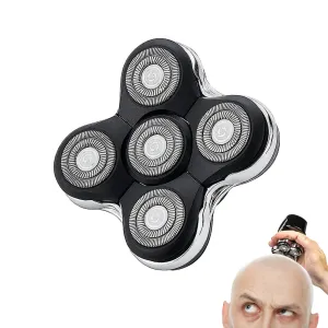 5 Blade Replacement Shaver heads compatible with Skull Shaver for Pitbull Gold PRO/Pitbull Platinum Pro Shaver Heads
