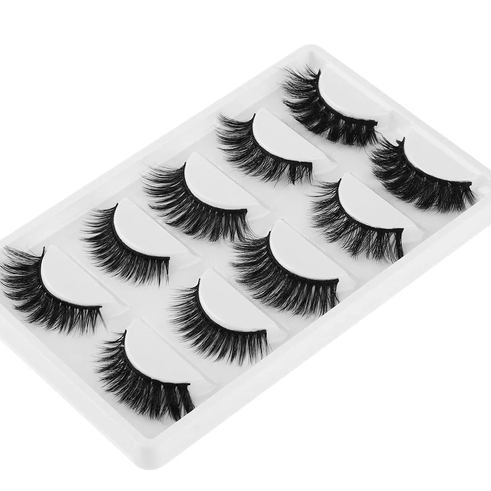 5 Pairs 3D Soft Mink Hair False Eyelashes