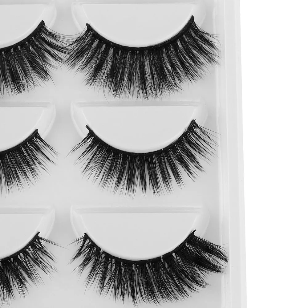 5 Pairs 3D Soft Mink Hair False Eyelashes