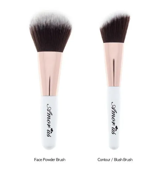 5 piece Makeup Brush Set with Travel Holder