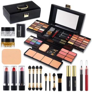 58-Piece All-in-One Professional Makeup Set for Women & Girls - Eyeshadow, Blush, Lipstick & More