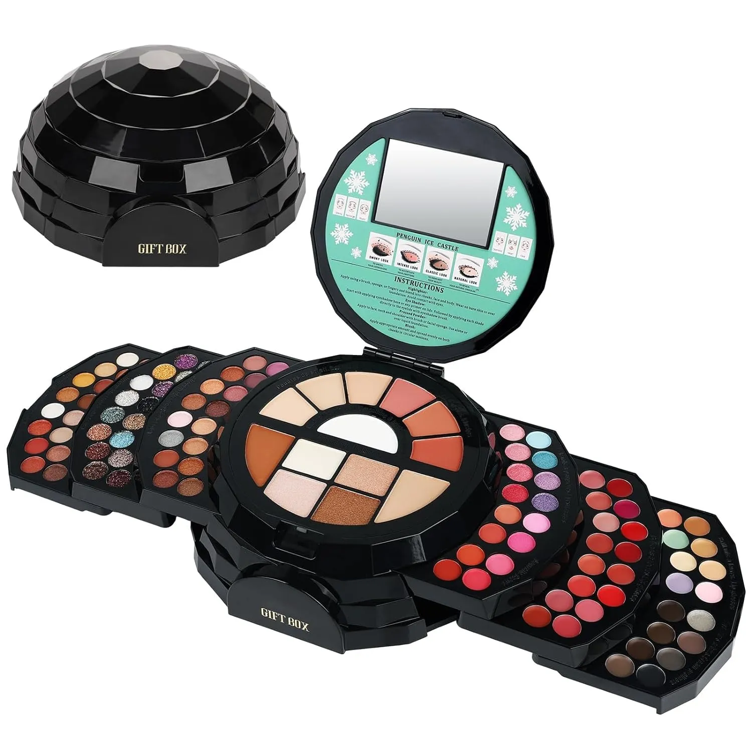 58-Piece All-in-One Professional Makeup Set for Women & Girls - Eyeshadow, Blush, Lipstick & More