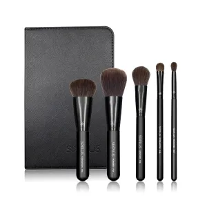5Pcs Black Makeup Brush Set