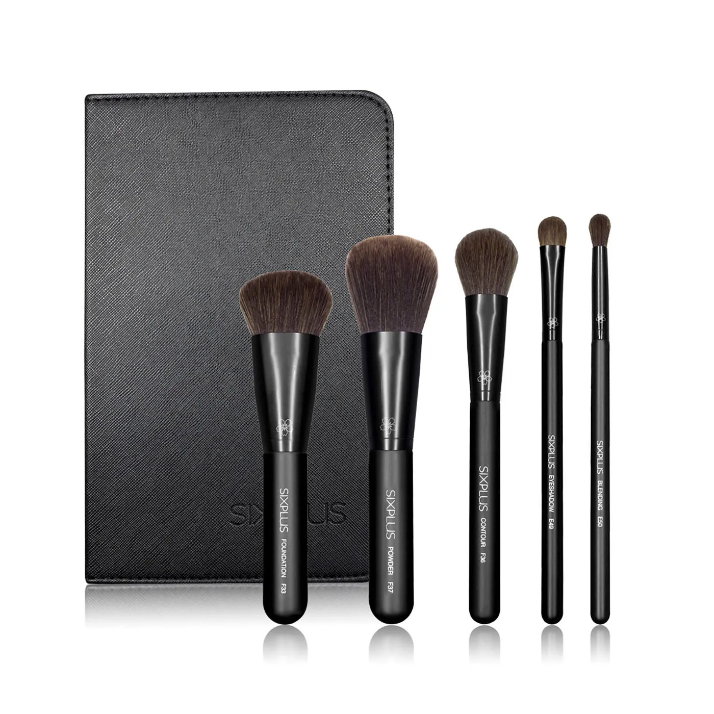 5Pcs Black Makeup Brush Set