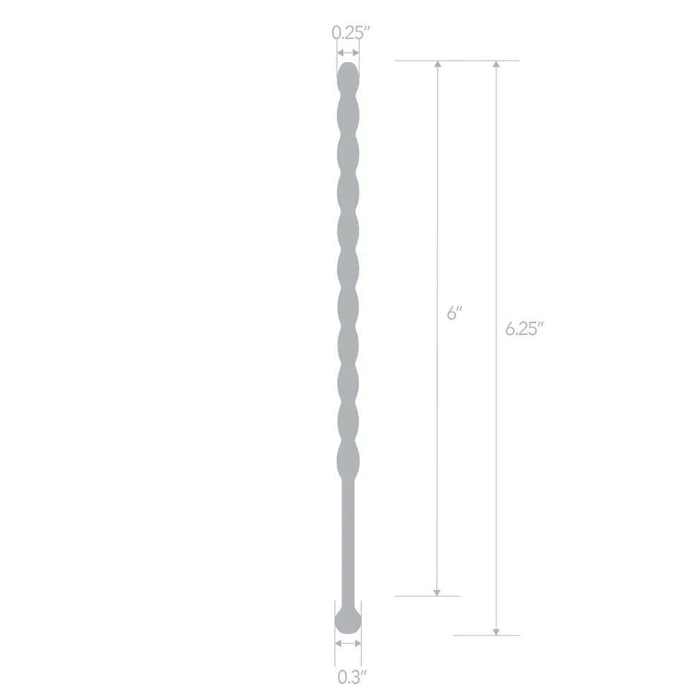 6 Inch Stainless Steel Teardrop Urethral Sound