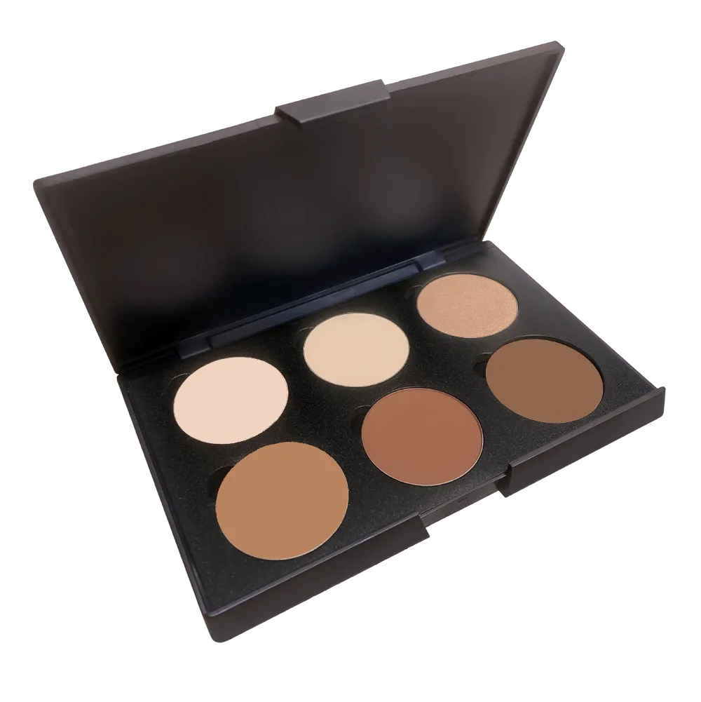 6 Palette Medium Pressed Powder