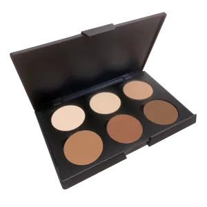 6 Palette Medium Pressed Powder