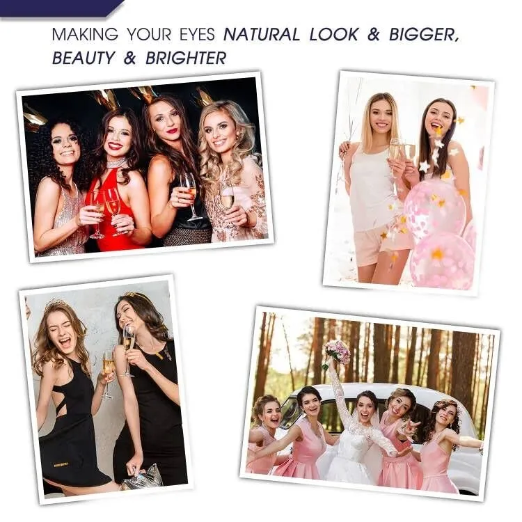 7C SevenCrown Magnetic Eyelashes with Eyeliner Kit - Wispy Cat Eye Magnetic Lashes Natural Looking,Upgraded Long Lasting,7 Pairs 3D Reusable 5 Magnet False Eyelashes with Applicator, Easy to Apply.