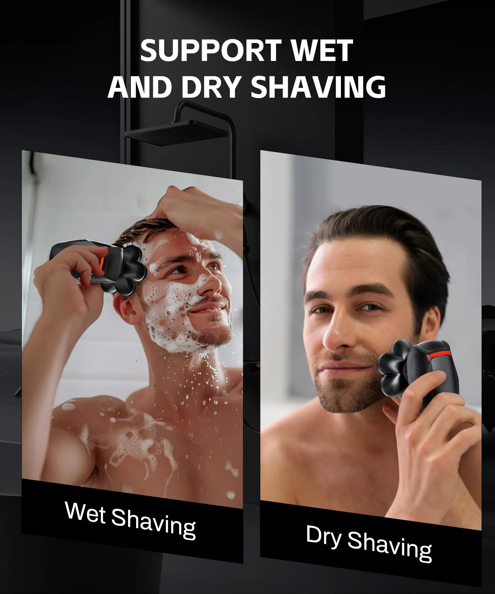 7D Electric Razor for Bald Men - Waterproof
