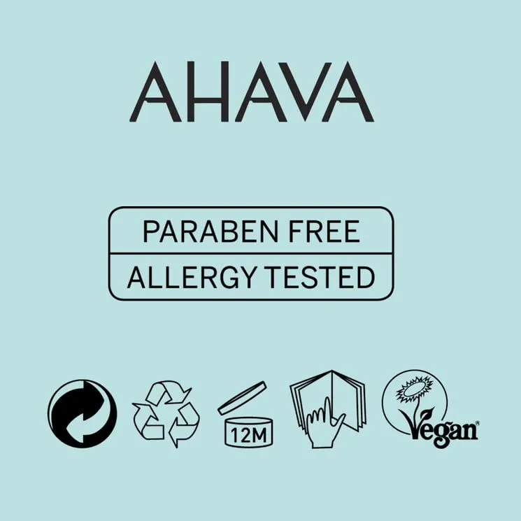 AHAVA Men's Mineral Hand Cream - Nourishing & Fast-Absorbing, Smoothes & Relieves Hands, Prevents Dryness, enriched with G-Force: Ginger Root, Ginseng, Ginkgo Biloba Leaf & Green Tea, 3.4 Fl.Oz