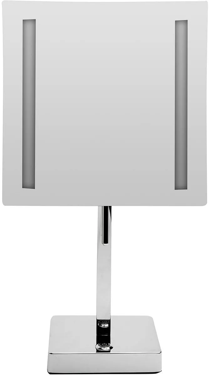 Alfi Brand 5x LED Vanity Mirror - Plugs in or Runs on Battery, 2 Finishes