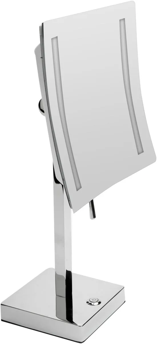 Alfi Brand 5x LED Vanity Mirror - Plugs in or Runs on Battery, 2 Finishes
