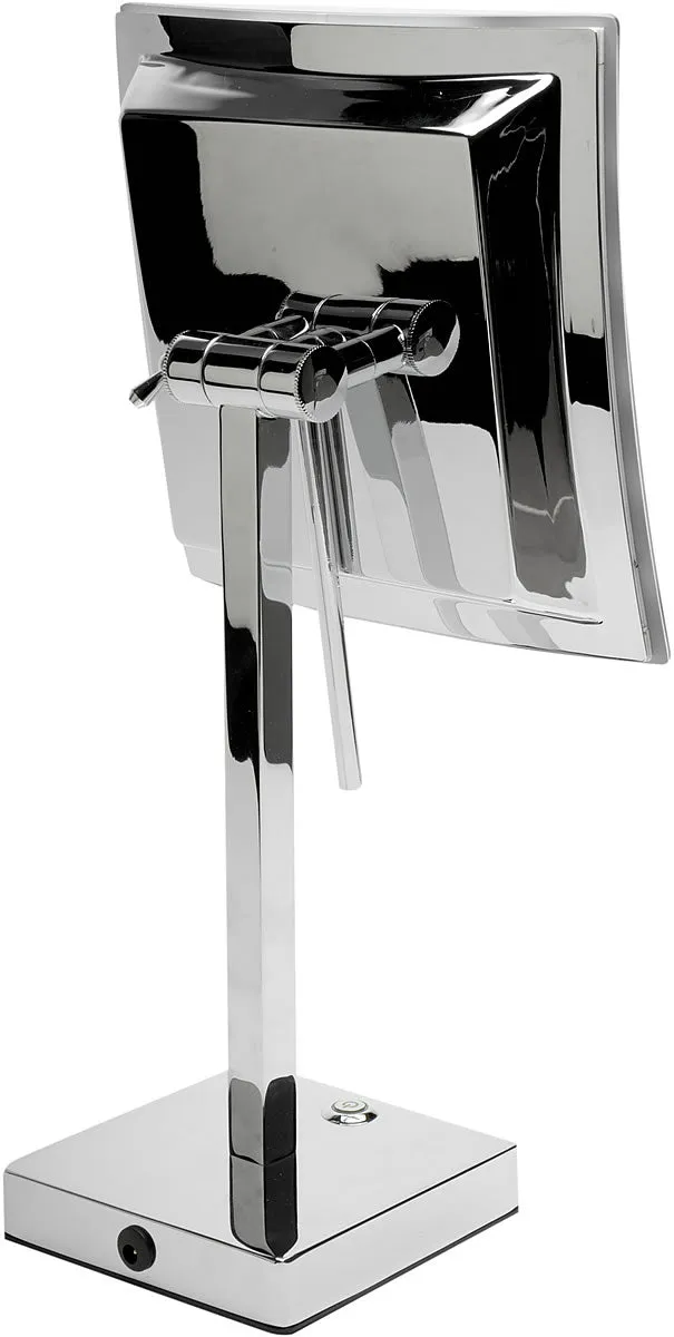 Alfi Brand 5x LED Vanity Mirror - Plugs in or Runs on Battery, 2 Finishes
