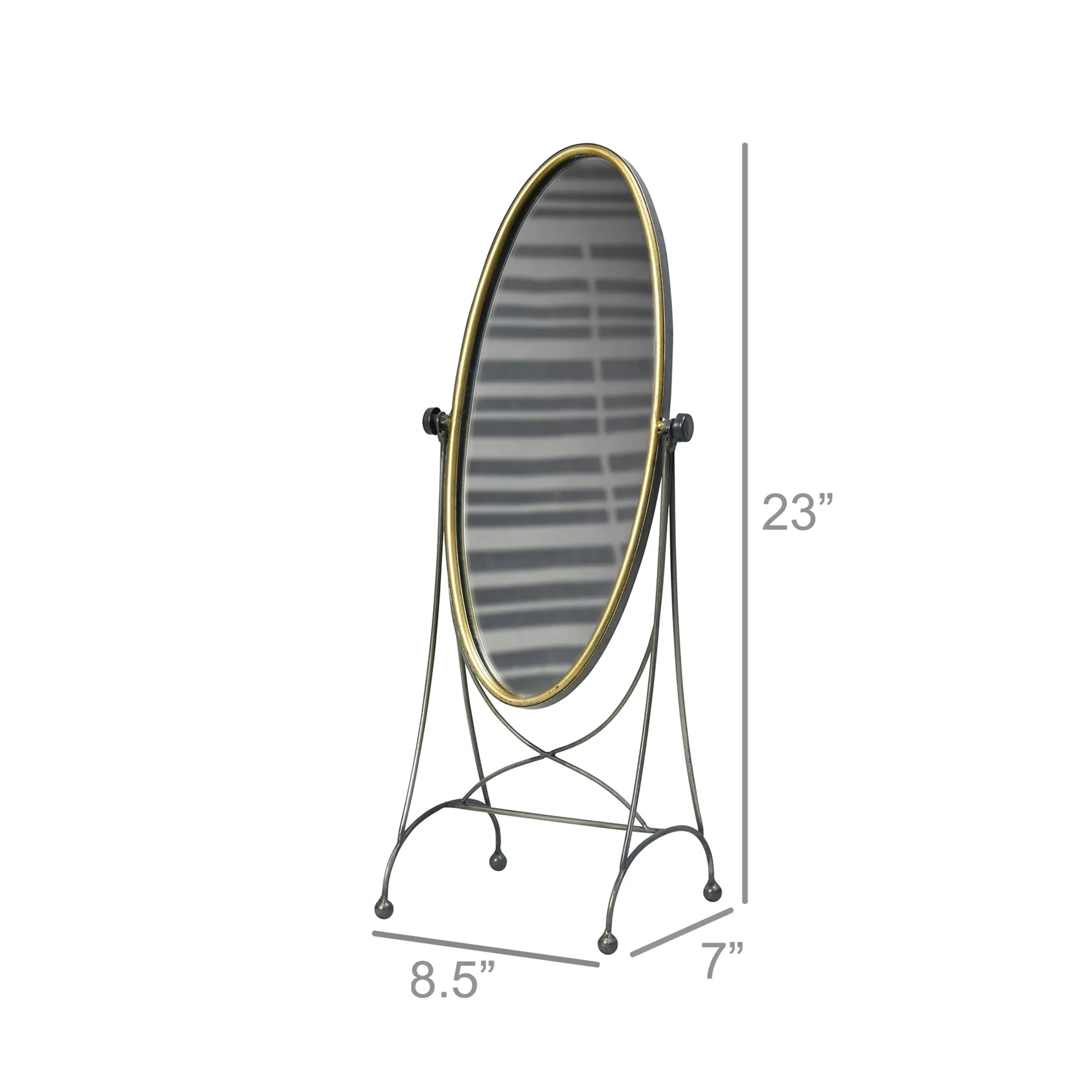 Archer Vanity Mirror, Oval By HomArt