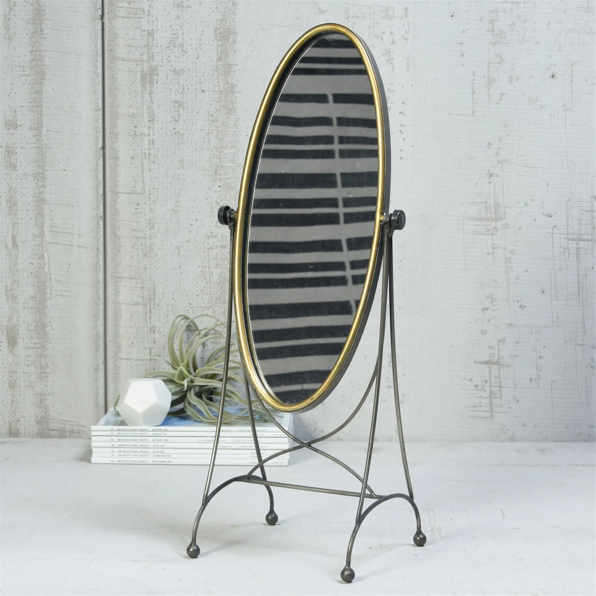 Archer Vanity Mirror, Oval By HomArt
