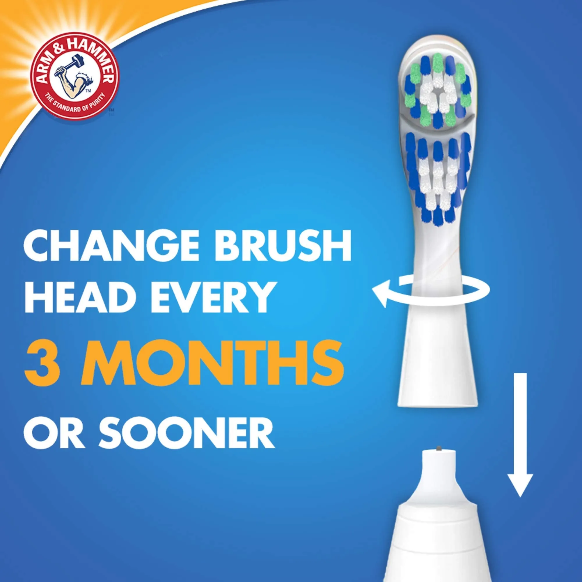 Arm & Hammer Spinbrush PRO  Gum Health Powered Toothbrush, Pack of 1 - Packaging May Vary