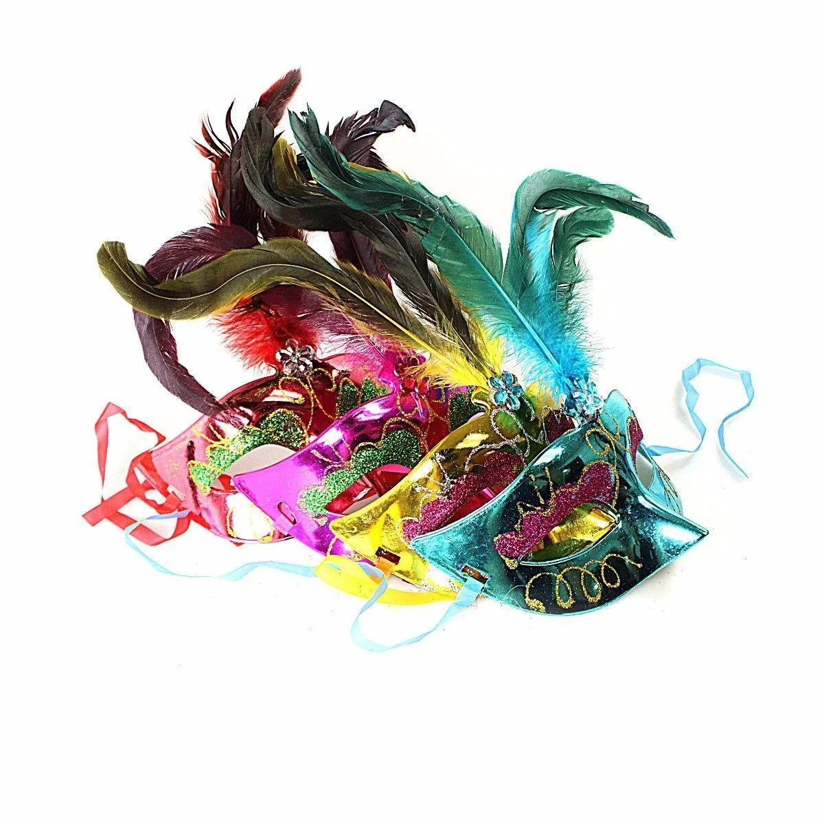 Assorted Colour Party Masks Eye Masks Birthday Masks 4132 (Large Letter Rate)
