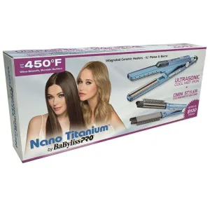 BaBylissPro - Nano Titanium Ultrasonic Cool Mist Iron 1-1/4"   Nano Titanium Omni Styler 1-1/4" Combo
