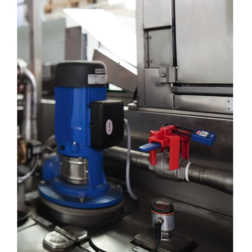 Ball Valve Lockout V442-V448, Fits on Valves Sized 1/2" to 8"
