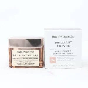 Bareminerals Brilliant Future Age Defense & Renew Eye Cream 0.5oz  New With Box