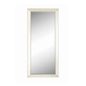 Barnett Rectangular Floor Mirror Silver