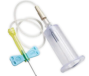 BD Vacutainer® Safety-Lok™ Blood Collection Set with Luer Adapter 23" Gauge, 7" L Tubing, 3/4" Needle, Light Blue