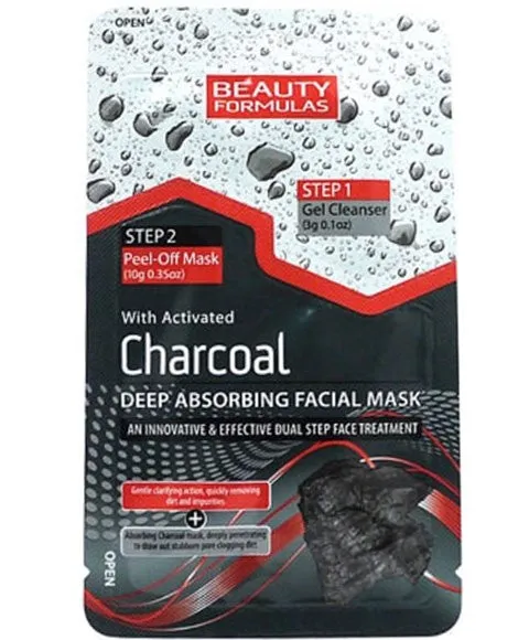 Beauty Formulas Charcoal Activated Deep Absorbing Facial Mask