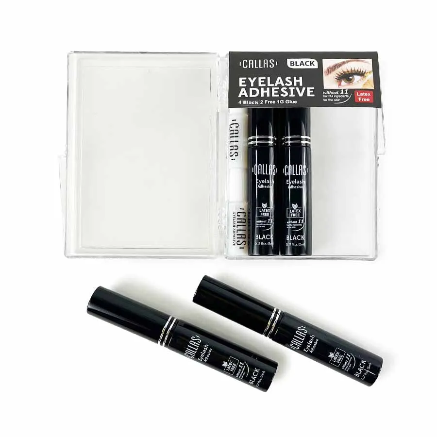 Black Eyelash Adhesive Glue 4PC Set (1 unit)