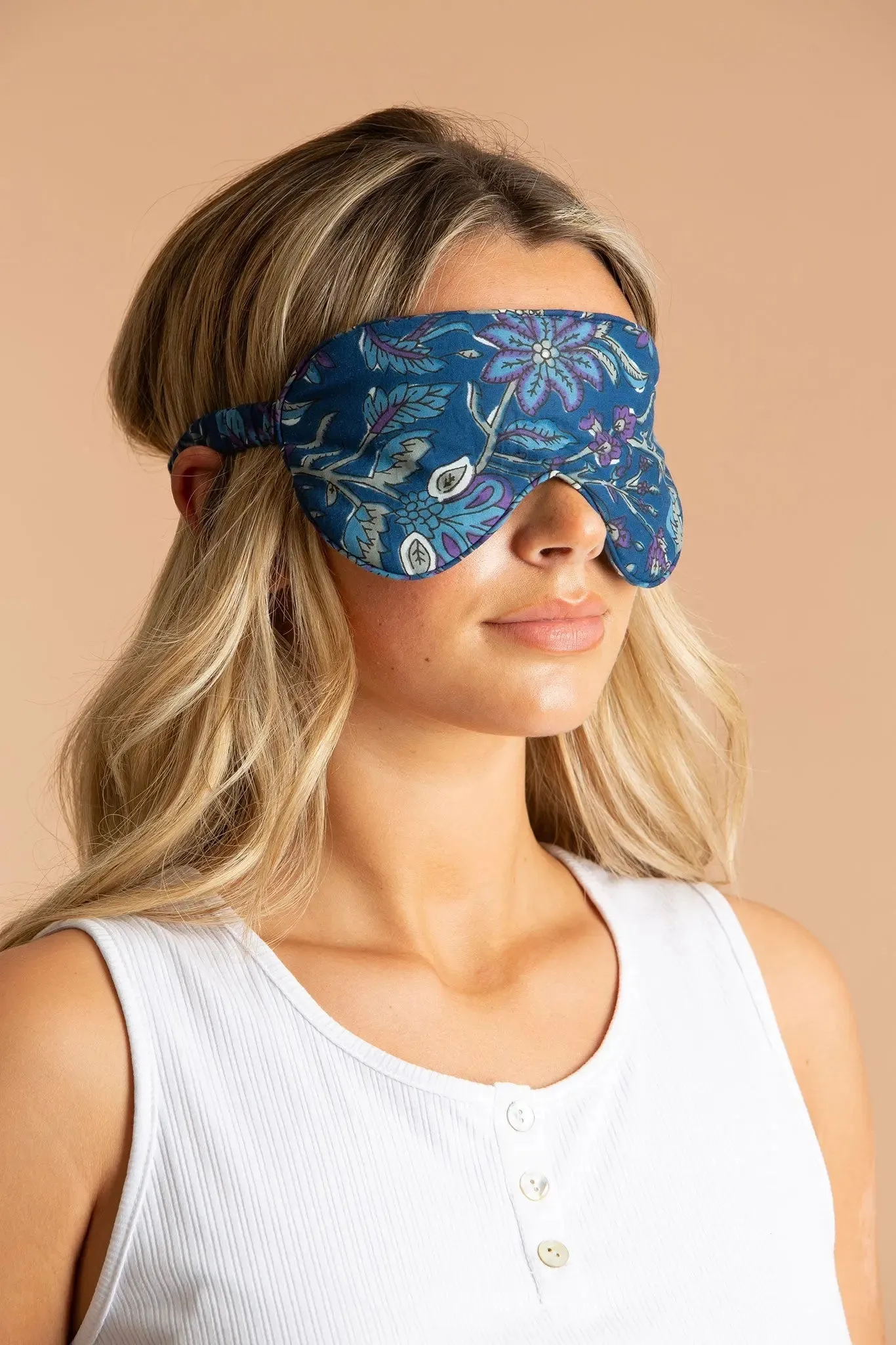 Blue Lagoon Cotton Sleep Mask