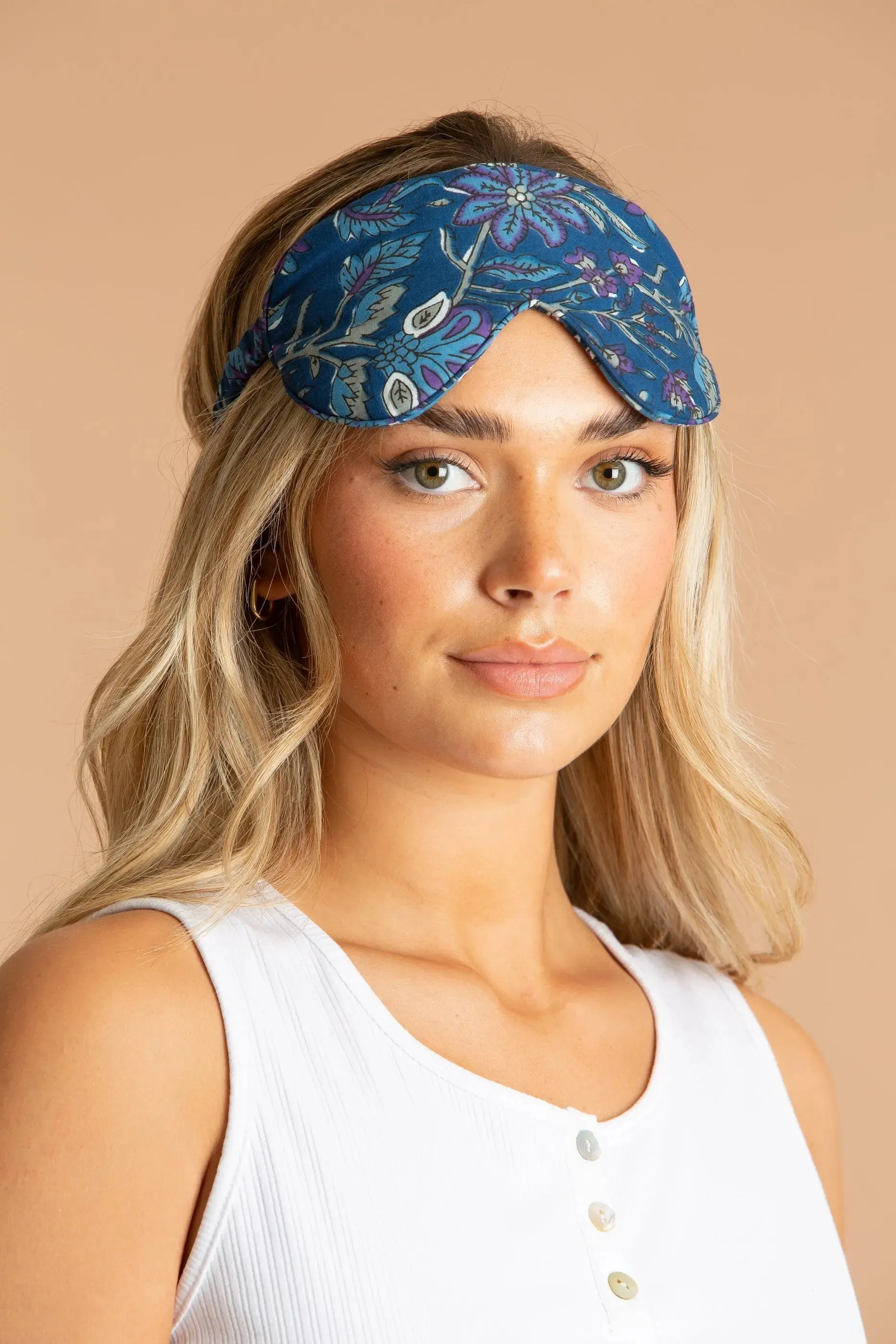 Blue Lagoon Cotton Sleep Mask