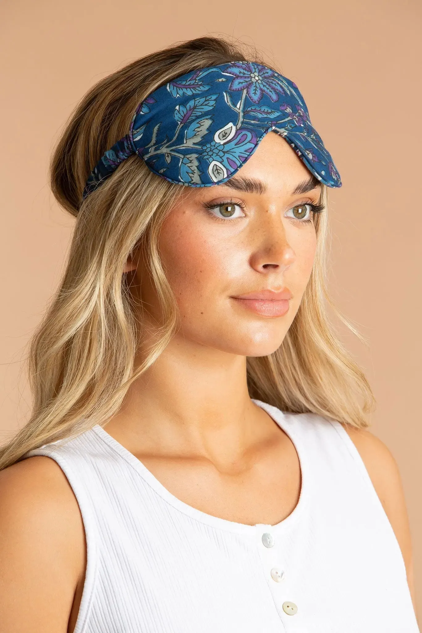 Blue Lagoon Cotton Sleep Mask