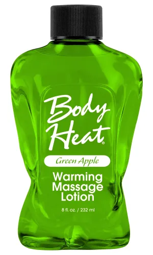 Body Heat Warming Massage Lotion - 8 Fl. Oz. - Green Apple