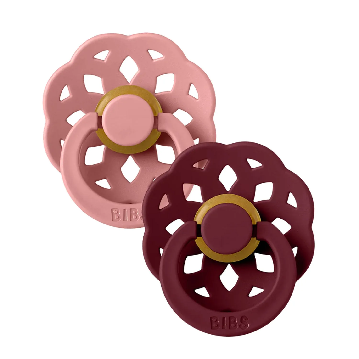 Boheme 2-Pack Pacifier Set - Dusty Pink / Elderberry